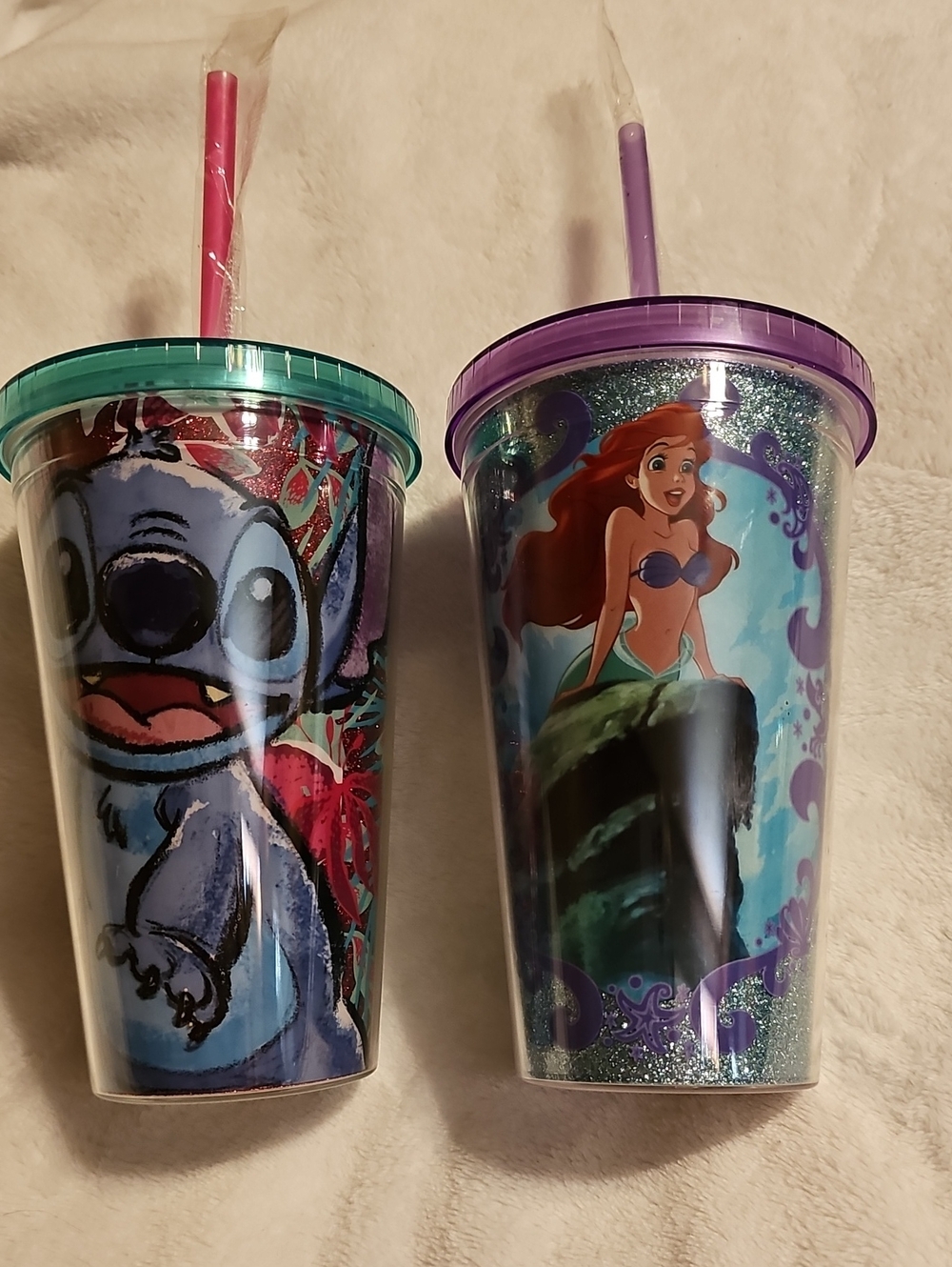 Disney The Little Mermaid & Stitch Double Tumbler Set - Purple & Teal